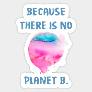 Because There Is No Planet B Sticker